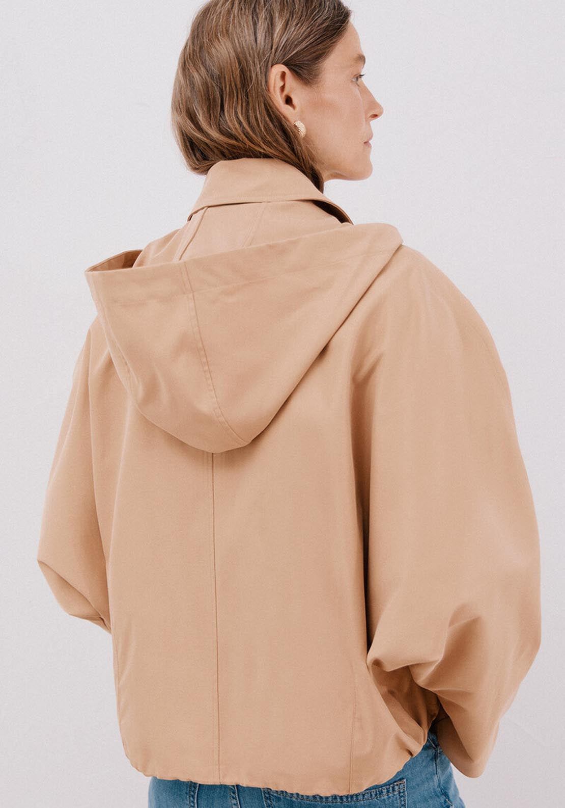Short Trench Coat - Beige