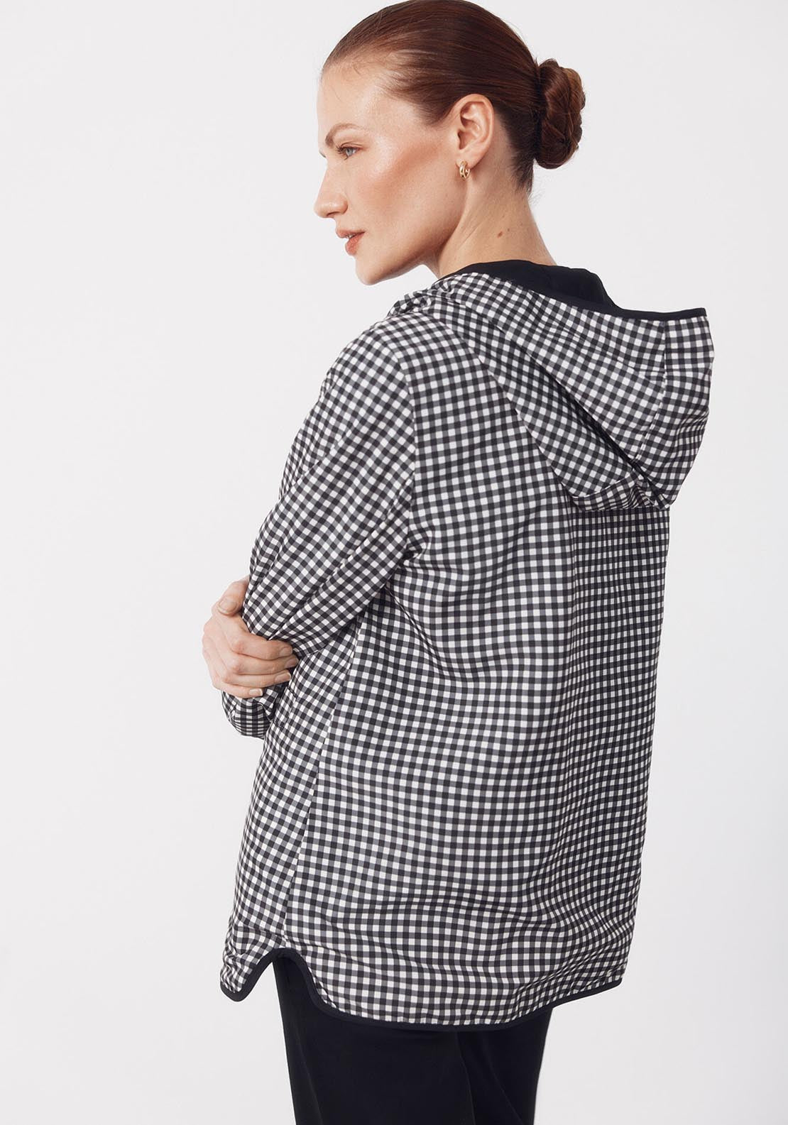 Reversible Water Repellent Parka - Grey