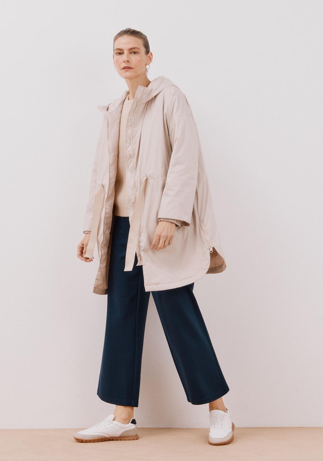 Cortefiel Ultra-Light Quilted Coat - Ivory 7 Shaws Department Stores