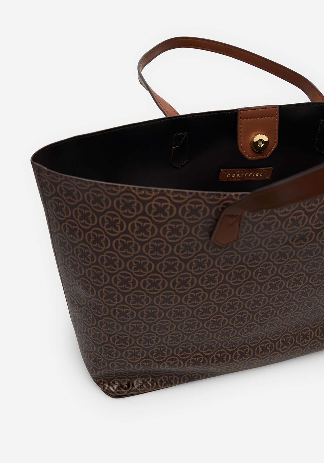 Monogram Shopper - Brown