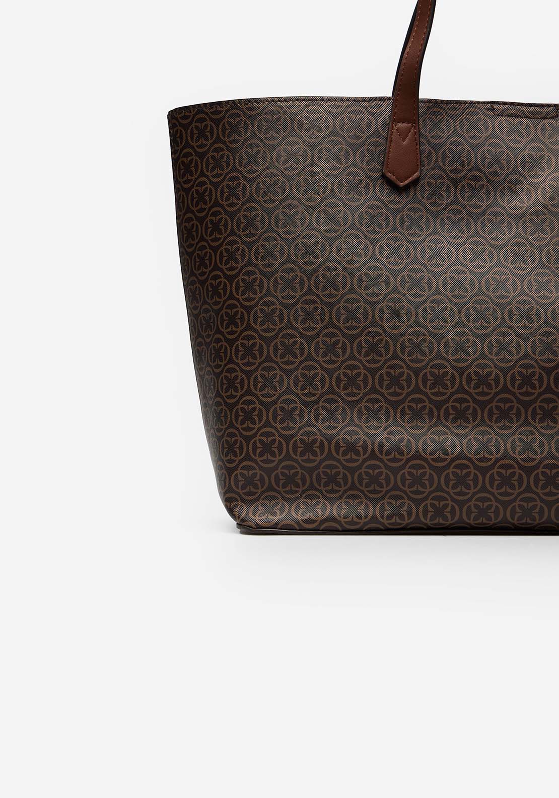 Monogram Shopper - Brown