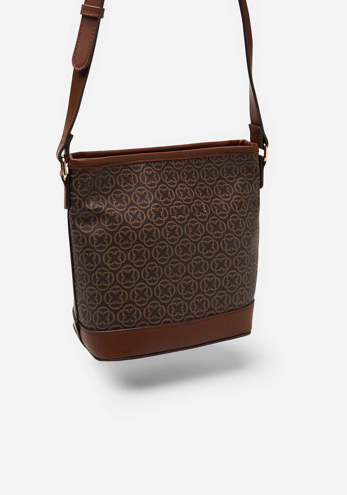 Bucket Monogram Bag - Brown