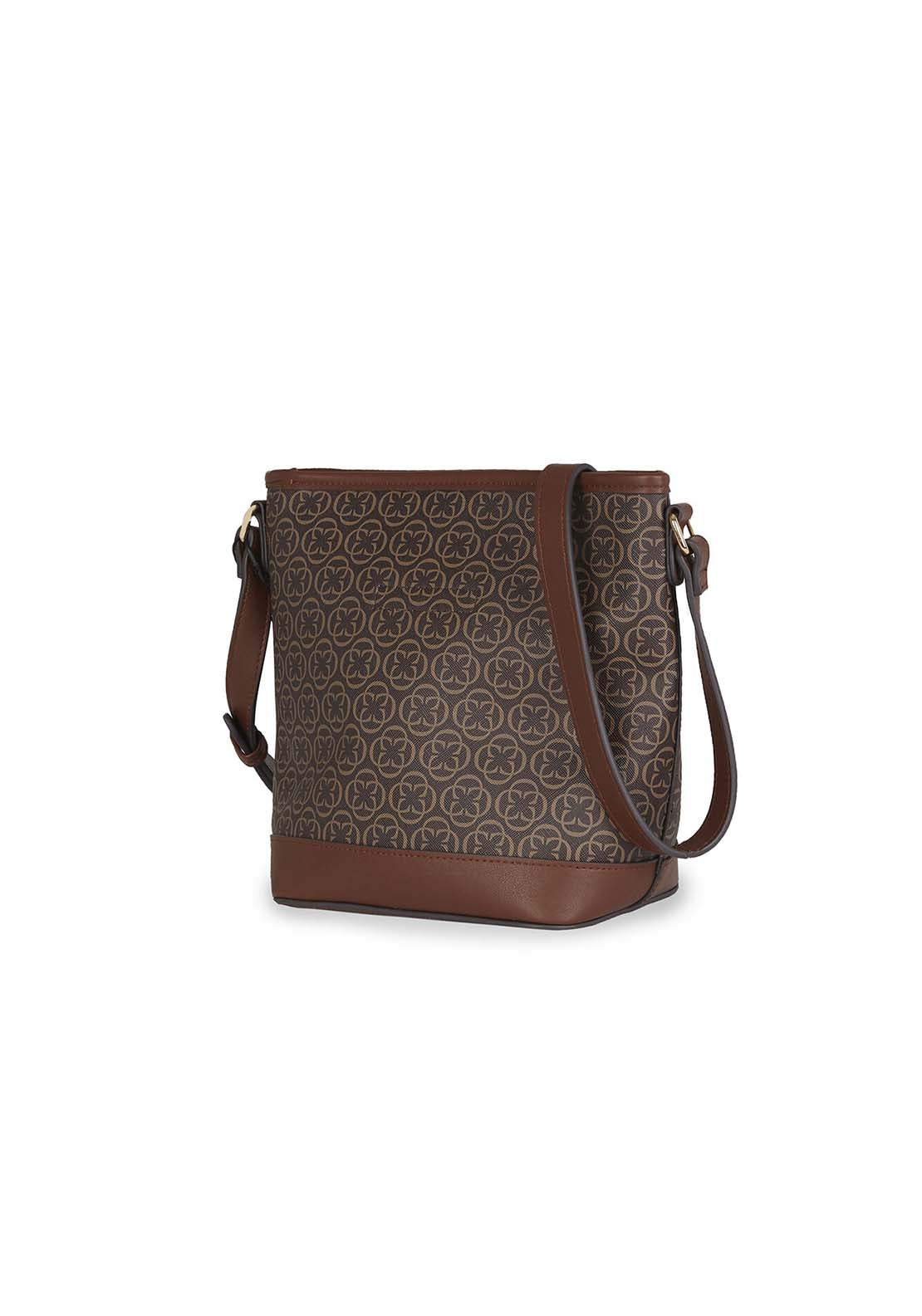 Bucket Monogram Bag - Brown