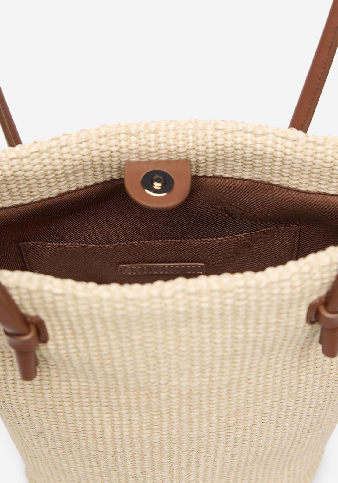 Double Handle Shoulder Bag - Orange