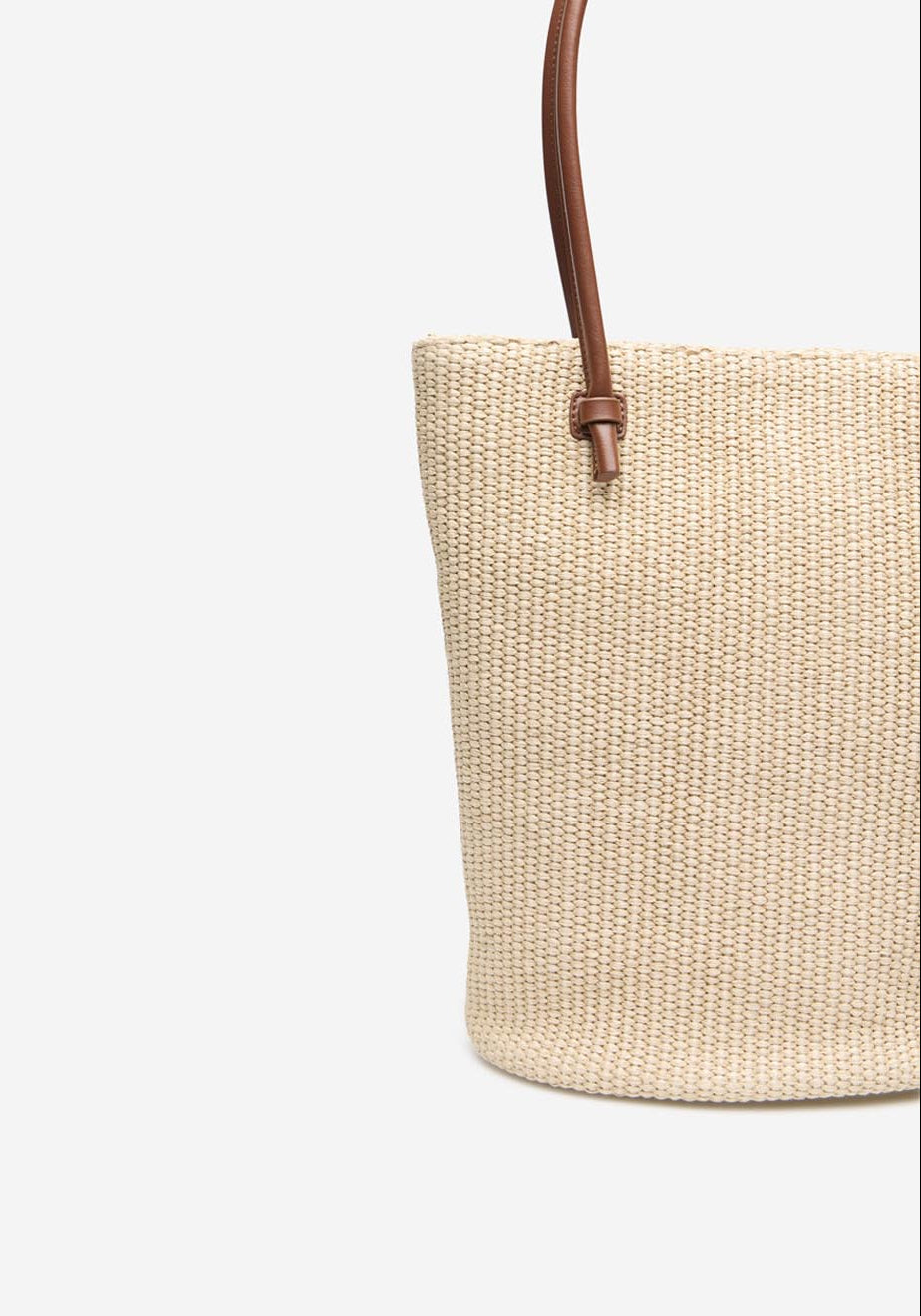 Double Handle Shoulder Bag - Orange