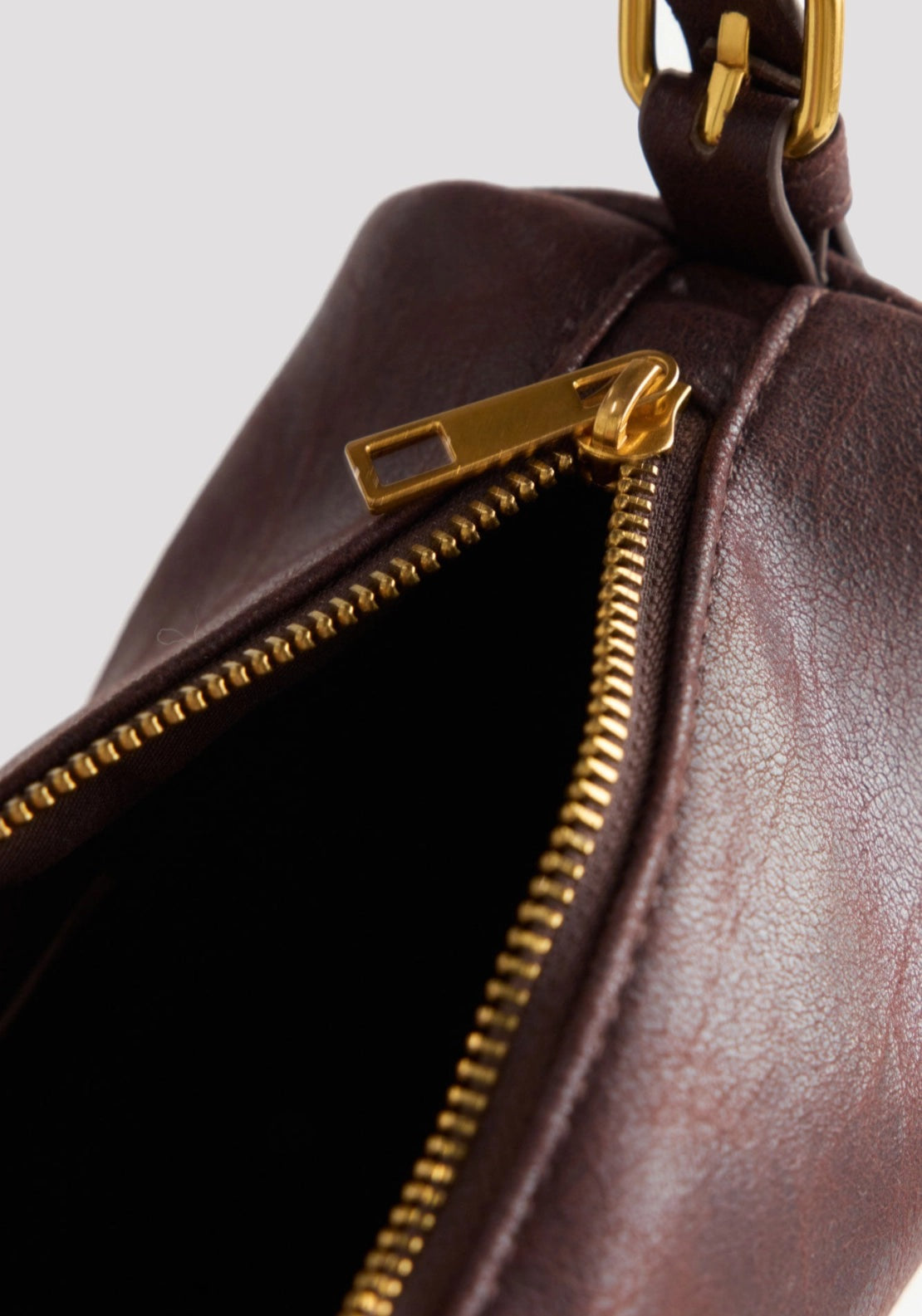 Shoulder Barrel Bag - Dark Brown