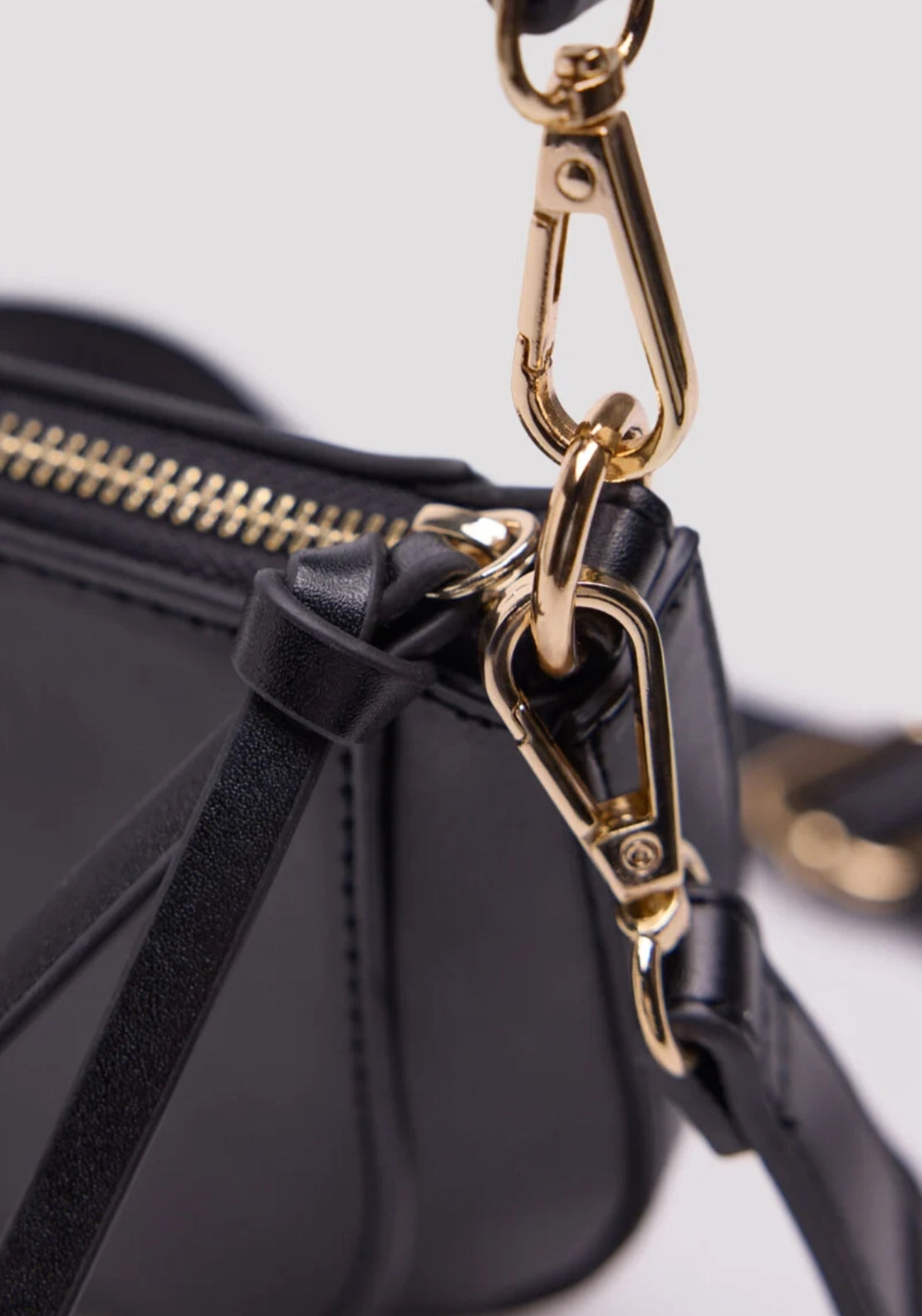Crossbody Bag Double Handle - Black