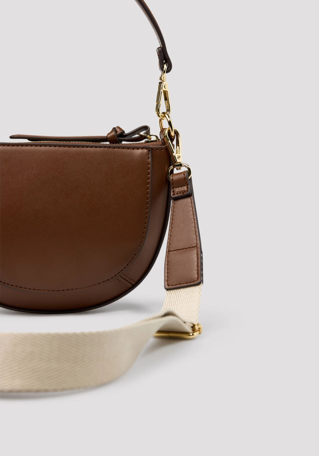 Crossbody Bag Double Handle - Dark Brown