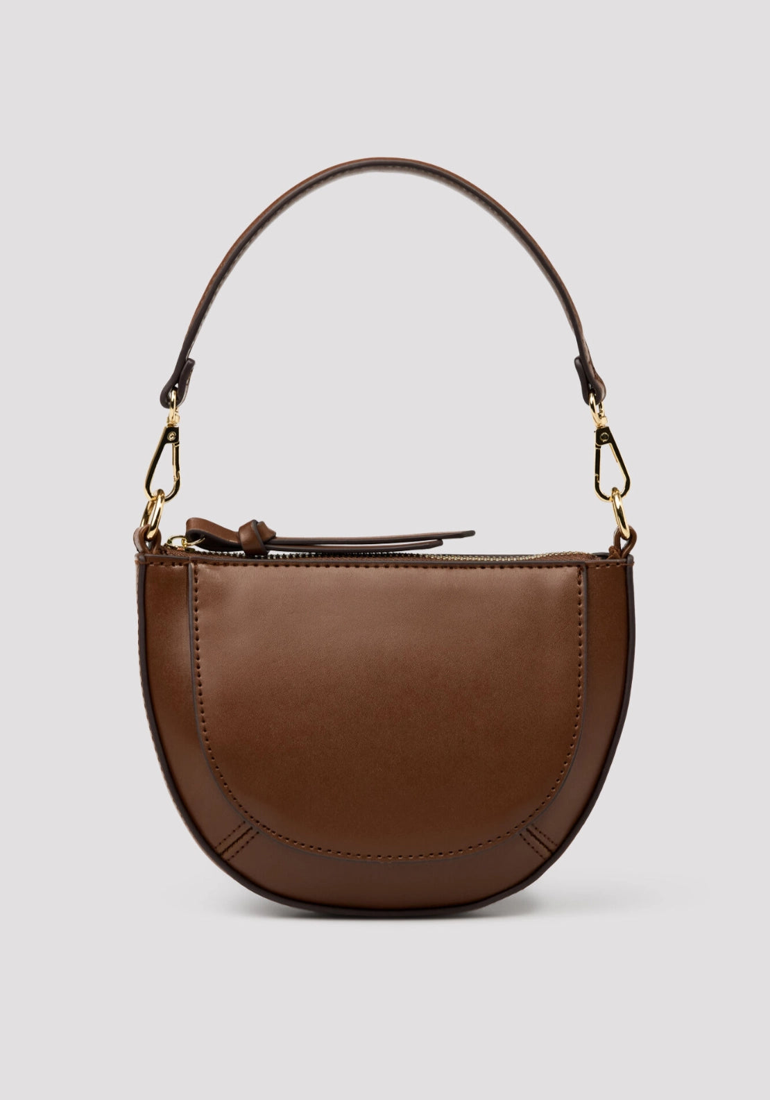 Crossbody Bag Double Handle - Dark Brown