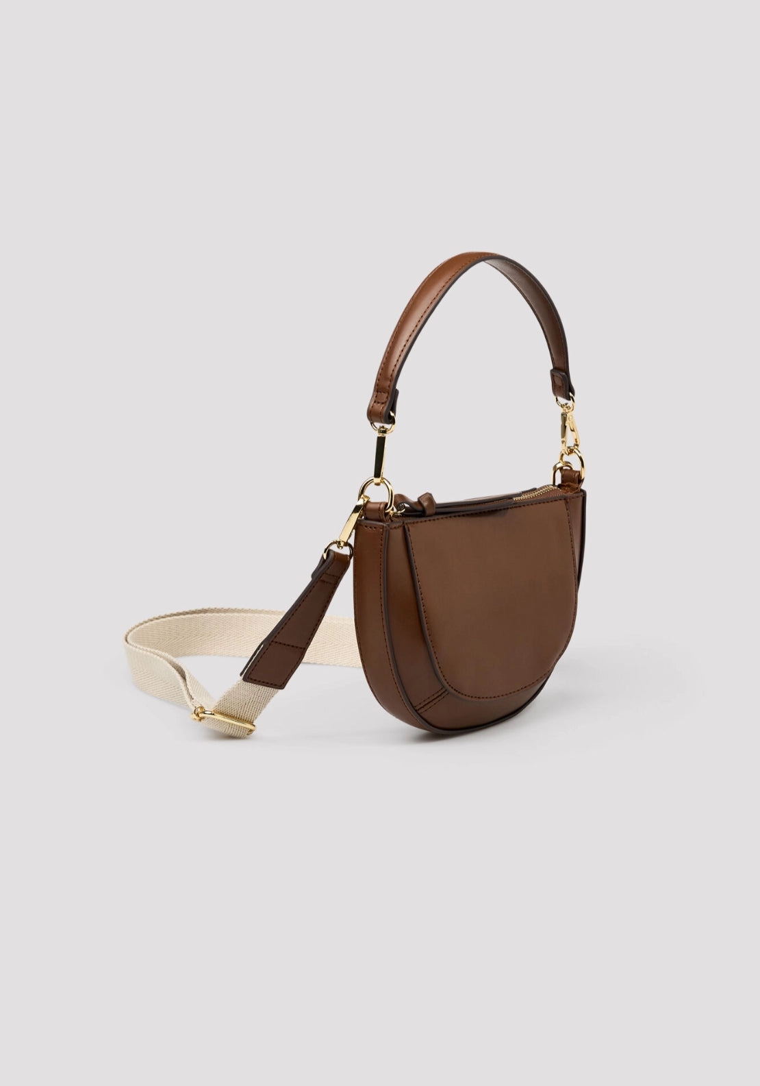 Crossbody Bag Double Handle - Dark Brown