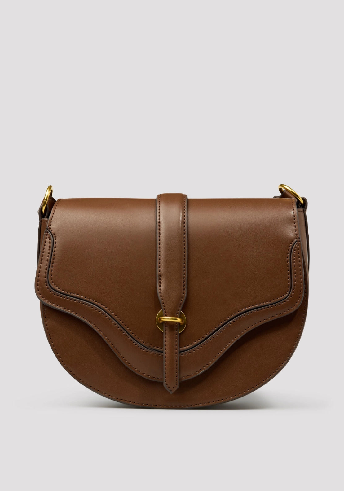 Flap Crossbody Bag - Tan