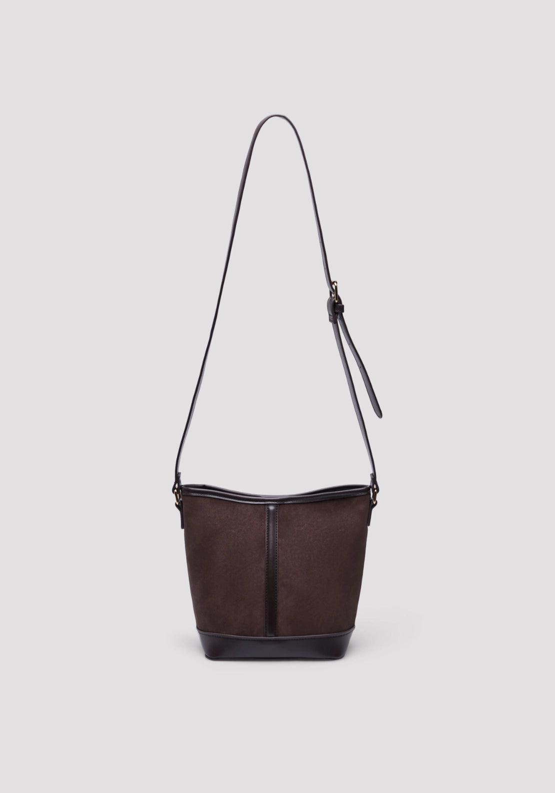 Bucket Crossbody Bag - Dark Brown