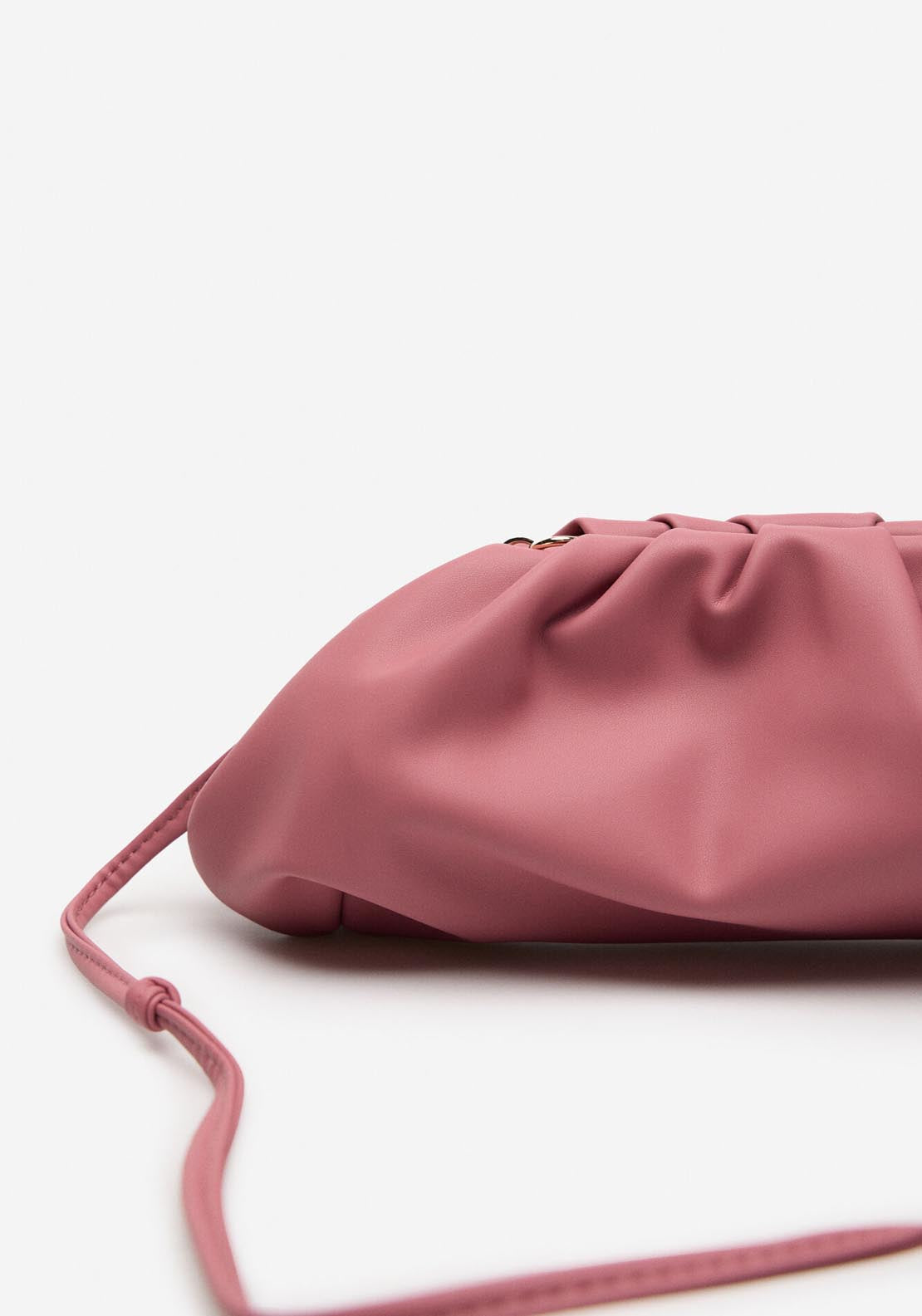 Cortefiel Ruched Crossbody Bag - Pink 5 Shaws Department Stores