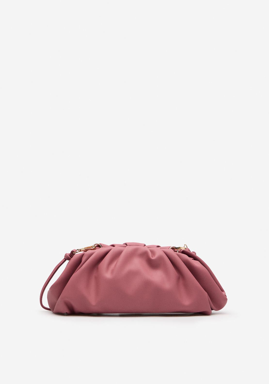 Cortefiel Ruched Crossbody Bag - Pink 2 Shaws Department Stores