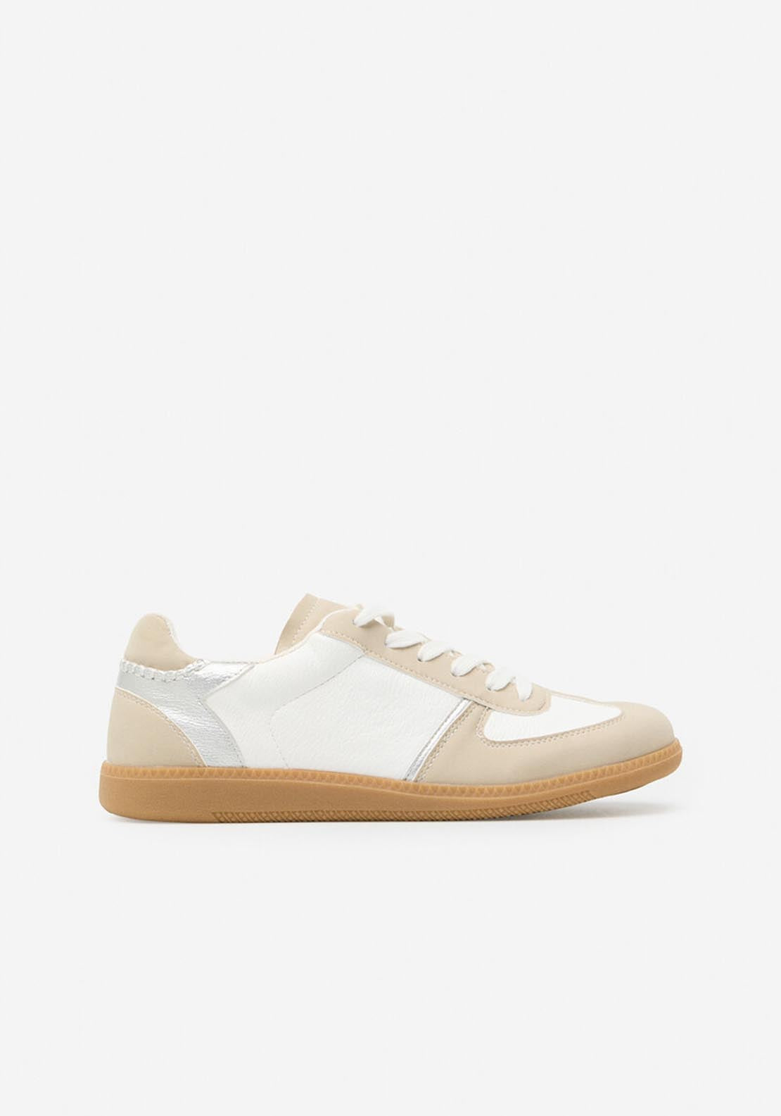 Cortefiel Trainers - Cream 1 Shaws Department Stores