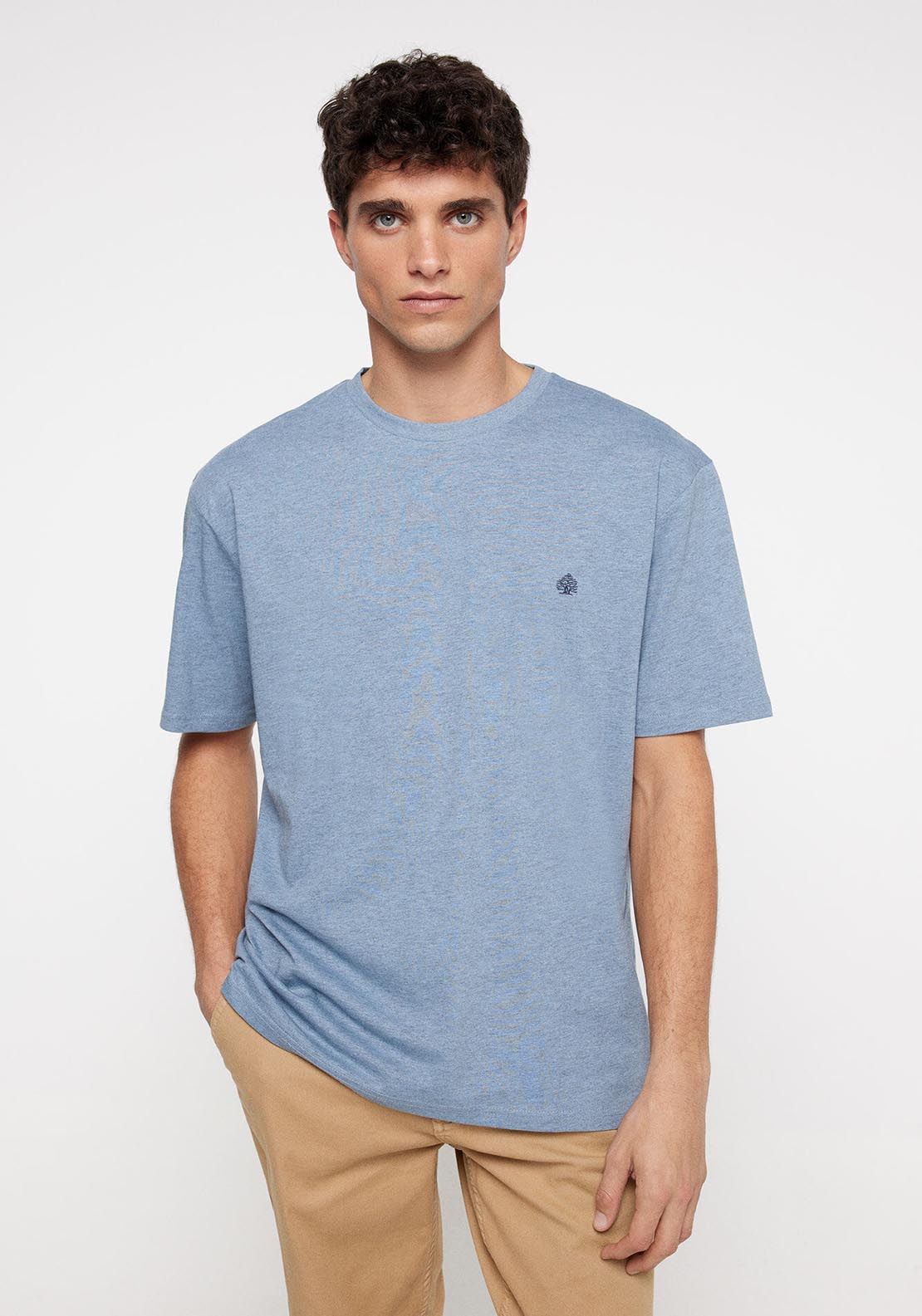 Springfield Short Sleeve T-Shirt - Blue 1 Shaws Department Stores