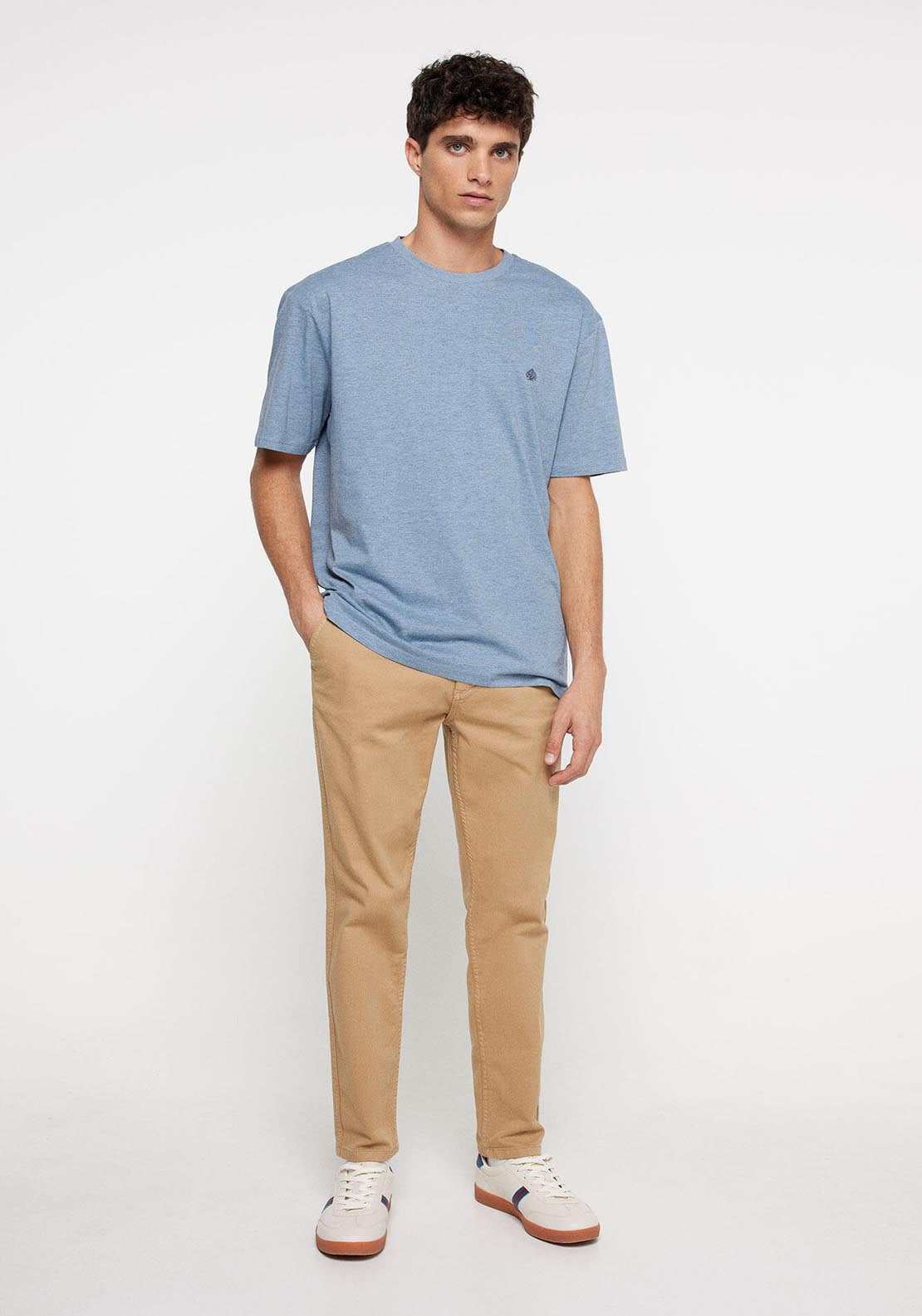 Springfield Short Sleeve T-Shirt - Blue 2 Shaws Department Stores