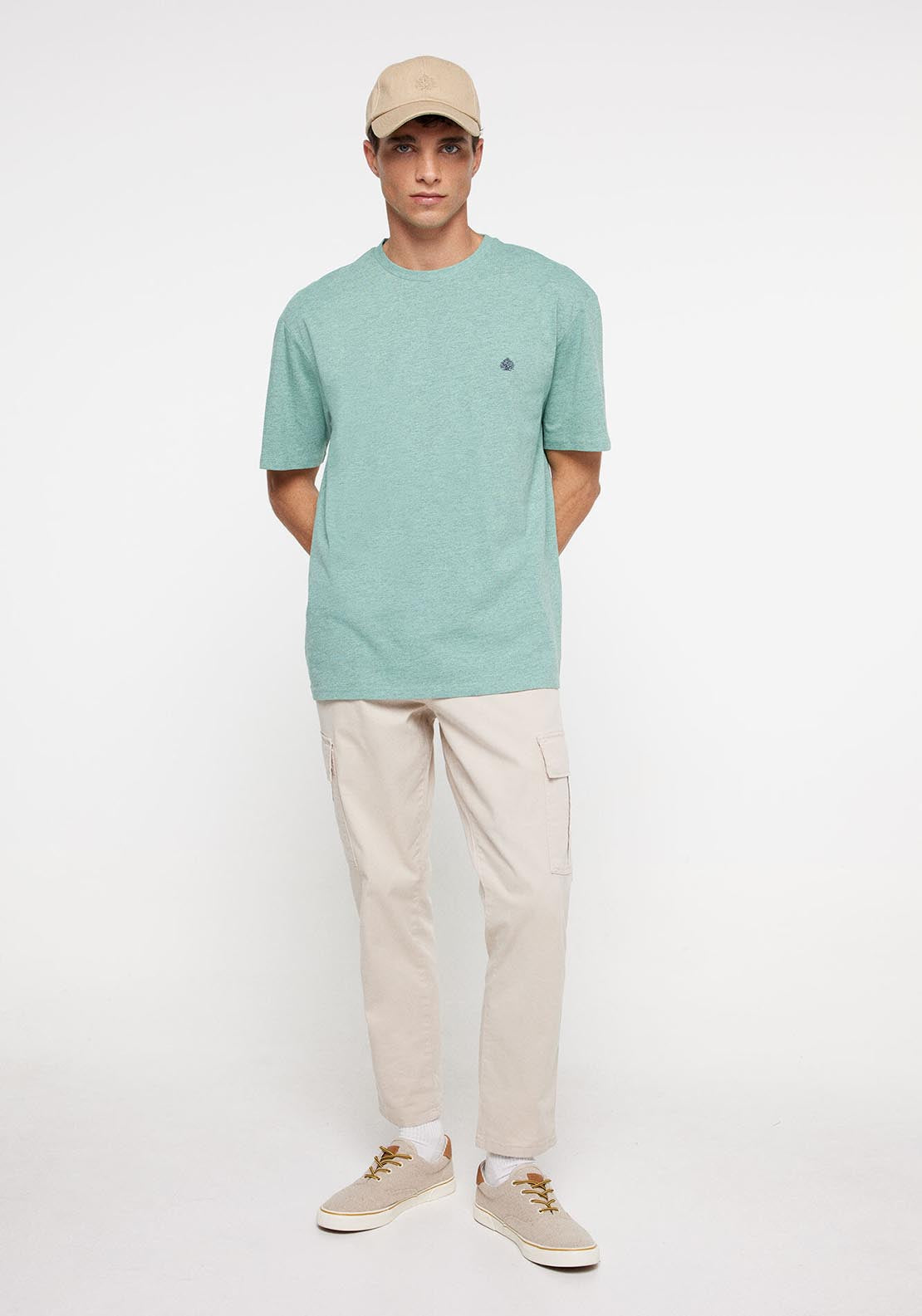 Springfield Short Sleeve T-Shirt - Green 4 Shaws Department Stores