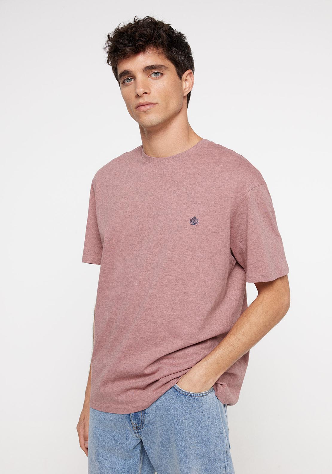 Springfield Short Sleeve T-Shirt - Pink 1 Shaws Department Stores