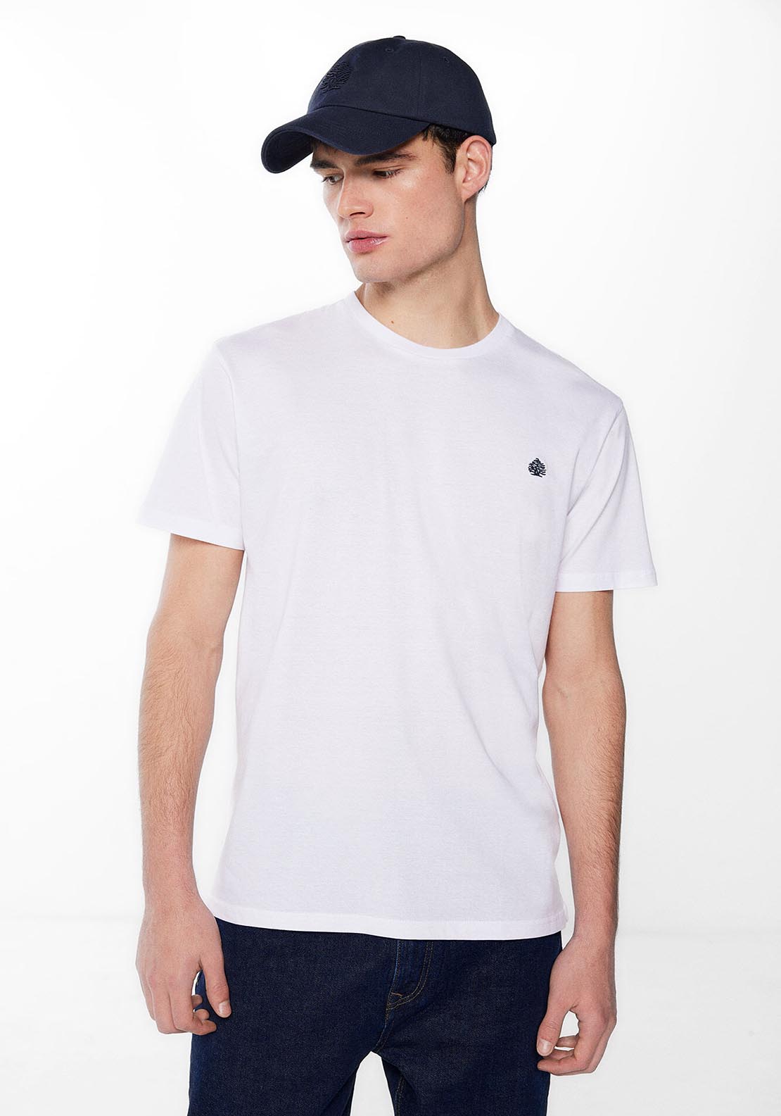 Springfield Short Sleeve Plain Tshirt - White 1 Shaws Department Stores