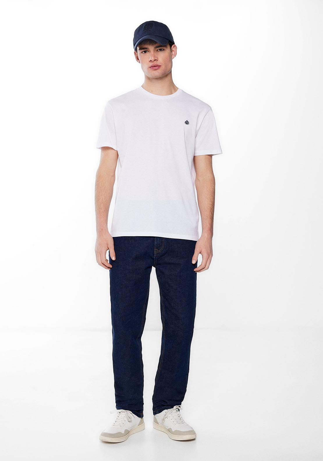 Springfield Short Sleeve Plain Tshirt - White 4 Shaws Department Stores