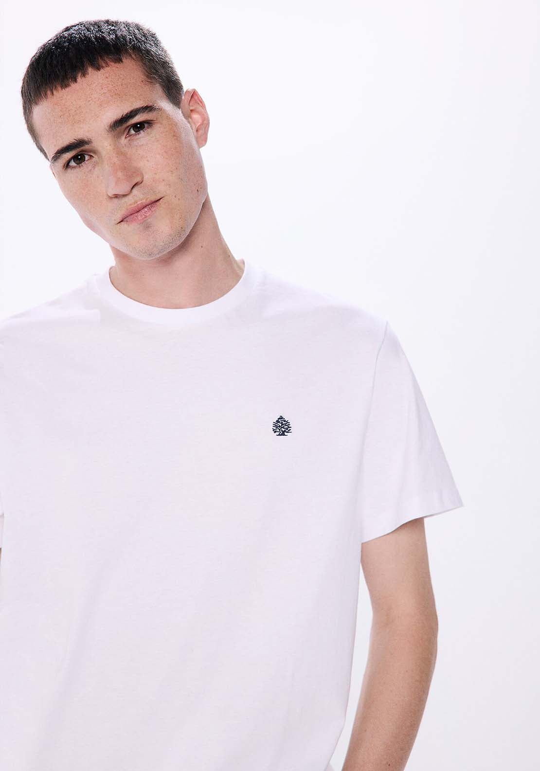 Springfield Basic round neck t-shirt - White 4 Shaws Department Stores