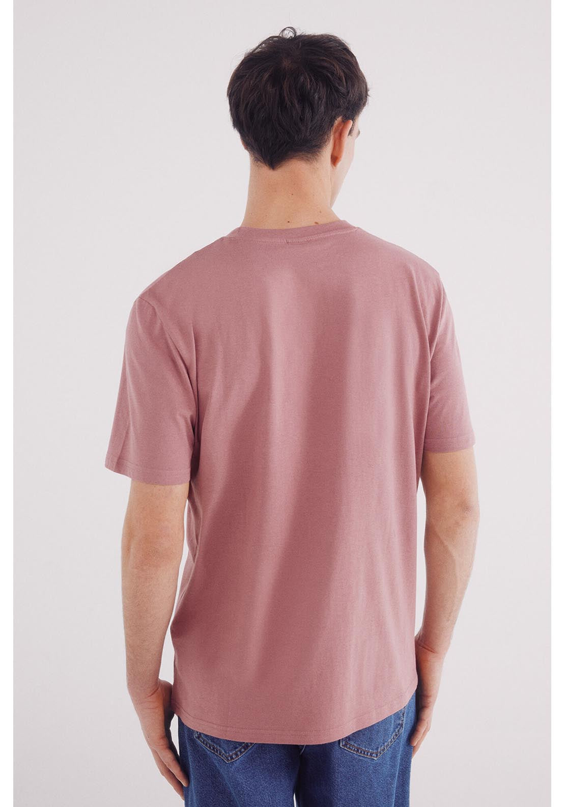 Springfield Basic Round Neck T-Shirt - Orange 2 Shaws Department Stores