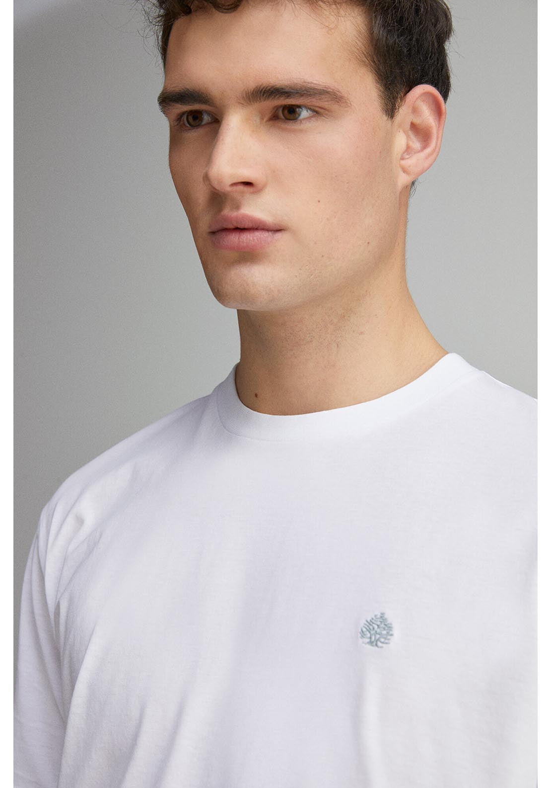Springfield Basic Round Neck T-Shirt - White 3 Shaws Department Stores