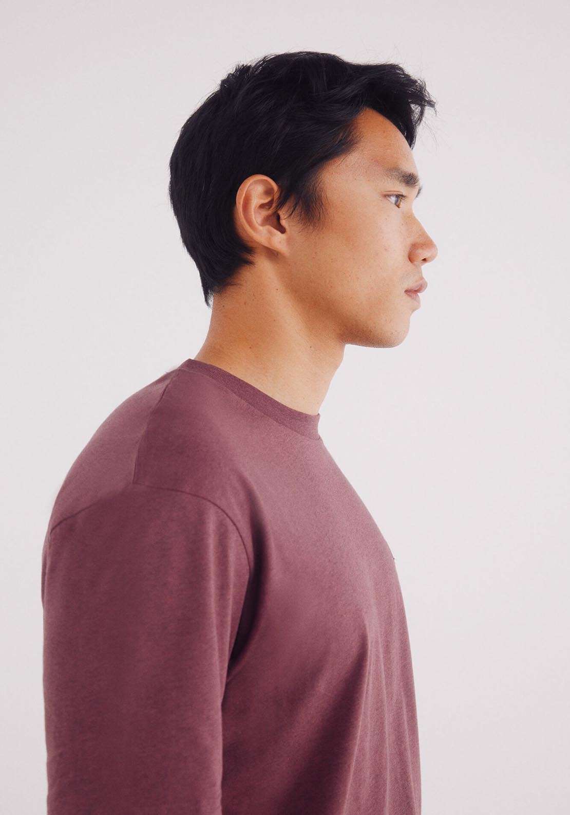 Springfield Basic Melange T-Shirt - Wine 3 Shaws Department Stores
