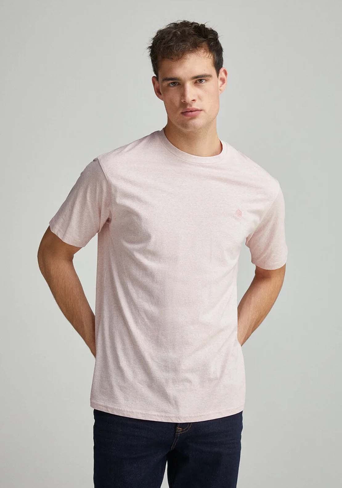 Springfield Micro Striped T-Shirt - Pink 1 Shaws Department Stores