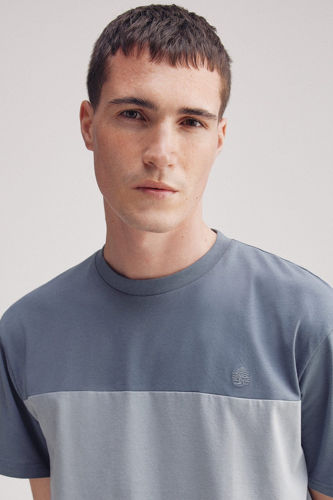 Springfield Micro-striped T-shirt - Blue 4 Shaws Department Stores