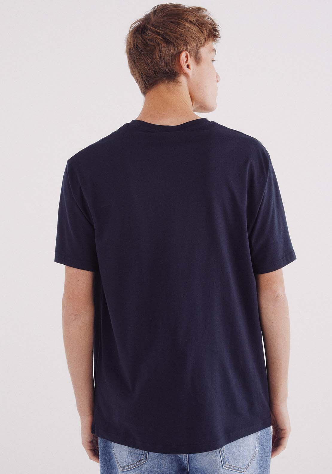 Basic Round Neck T-Shirt - Blue