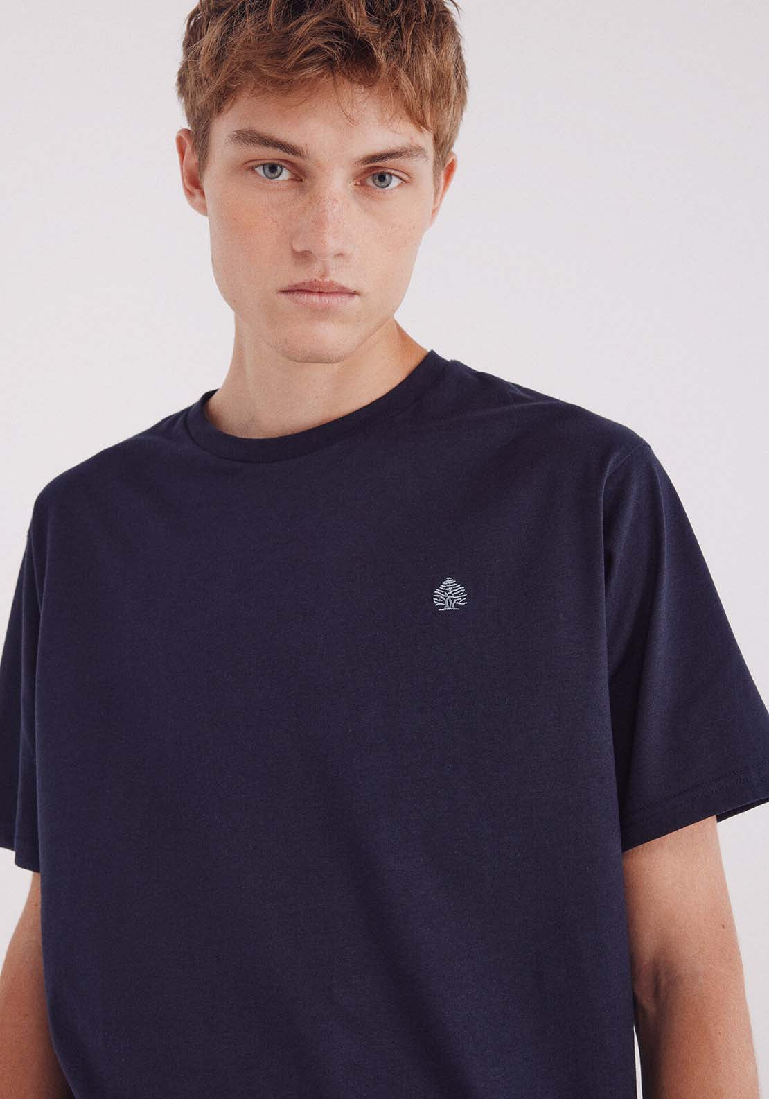 Basic Round Neck T-Shirt - Blue