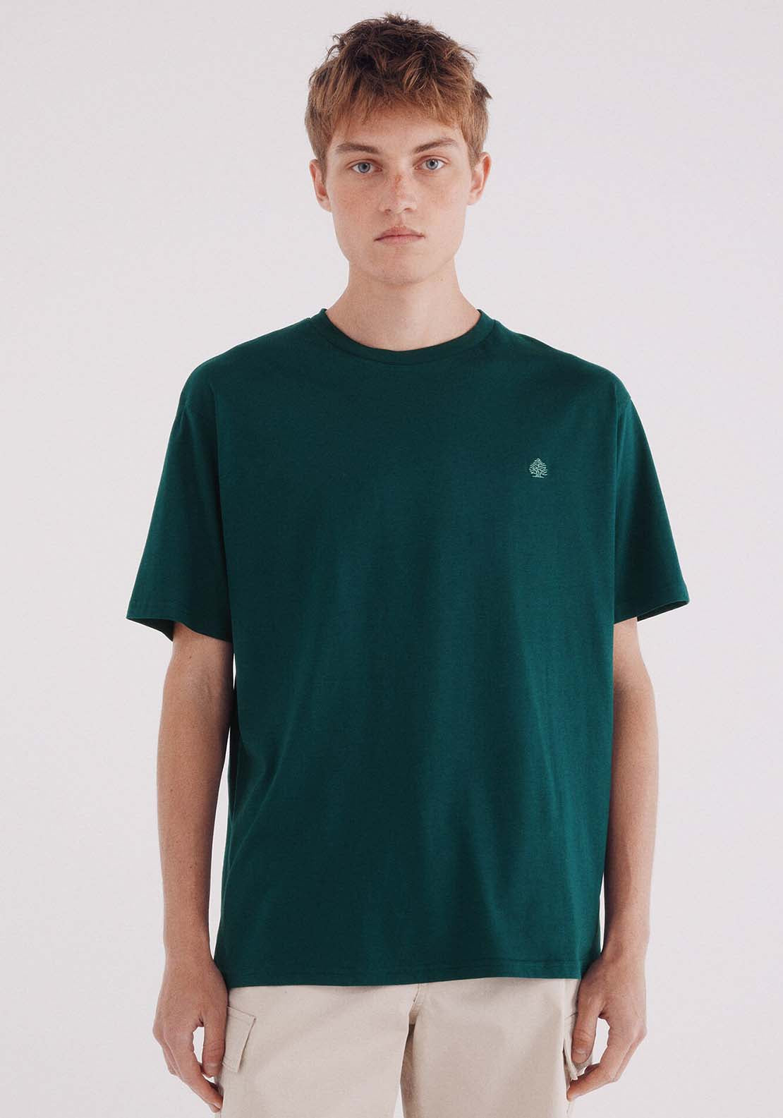Basic Round Neck T-Shirt - Green