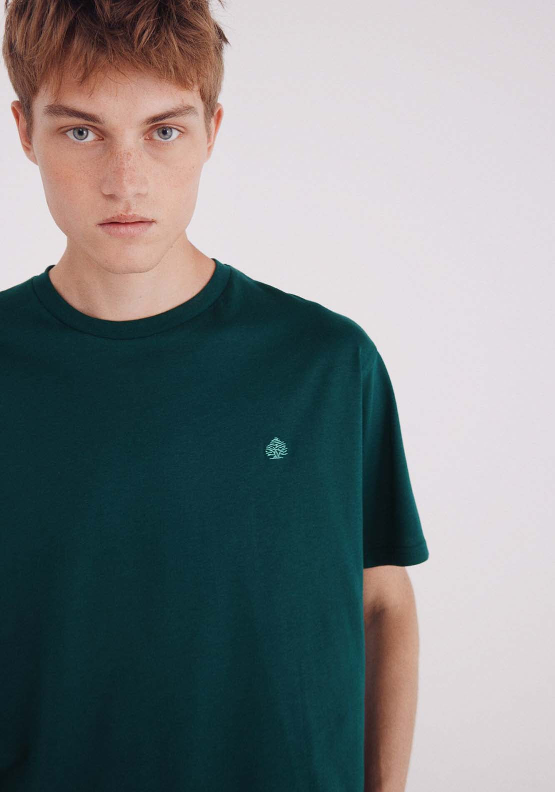 Basic Round Neck T-Shirt - Green