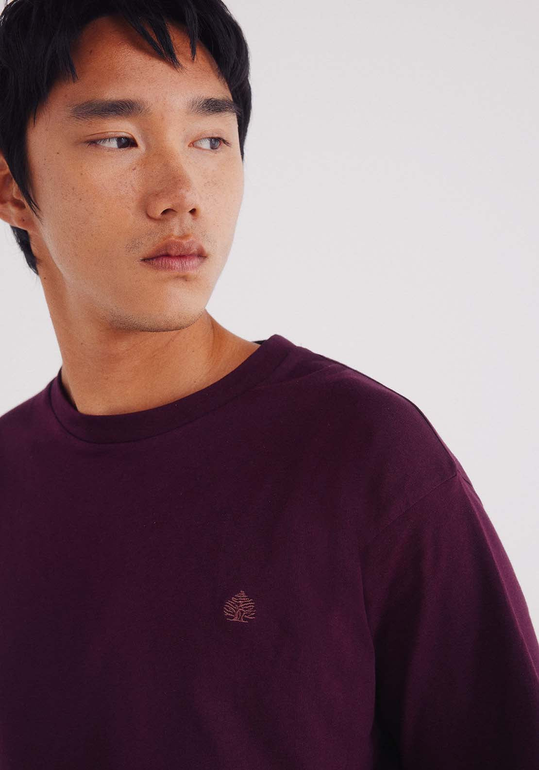 Basic Round Neck T-Shirt - Red