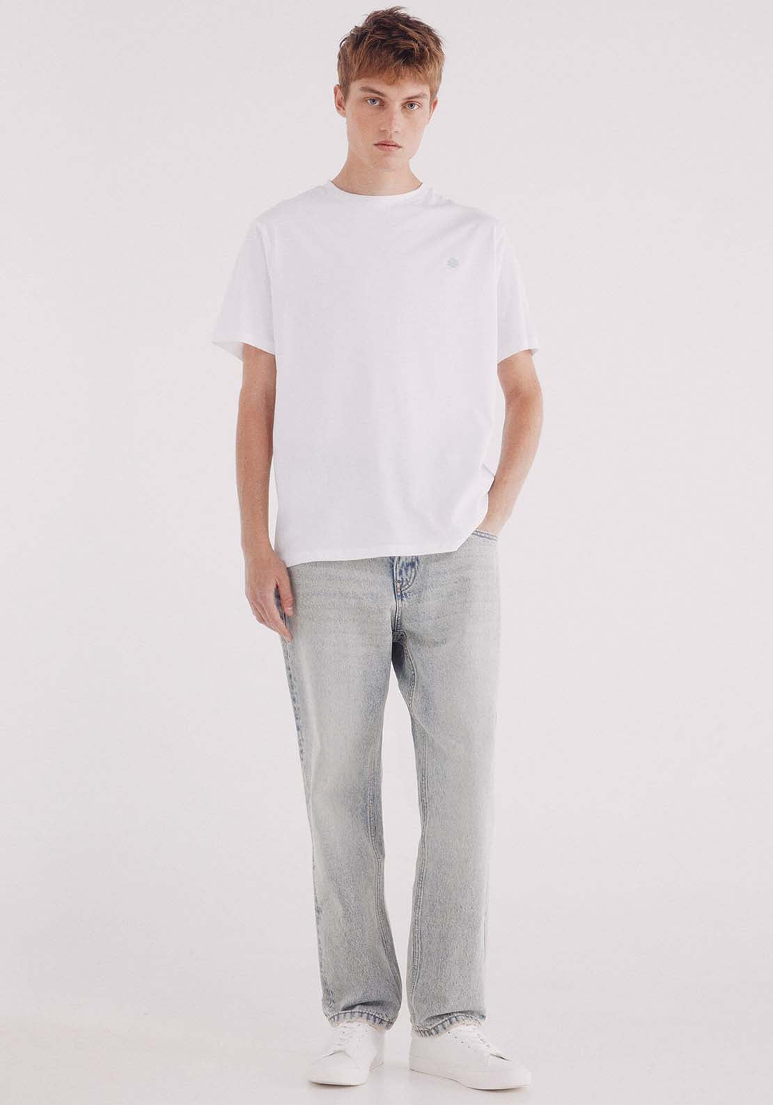 Basic Round Neck T-Shirt - White