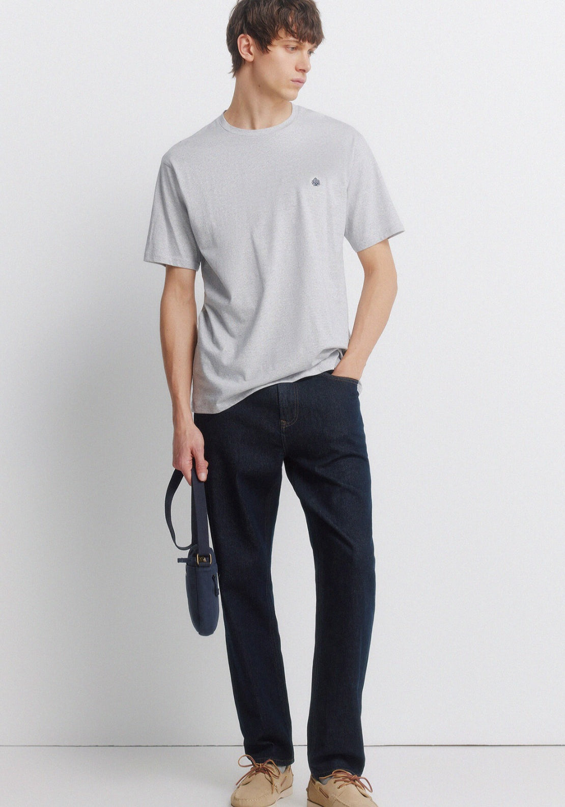 Micro-Stripe T-Shirt - Blue