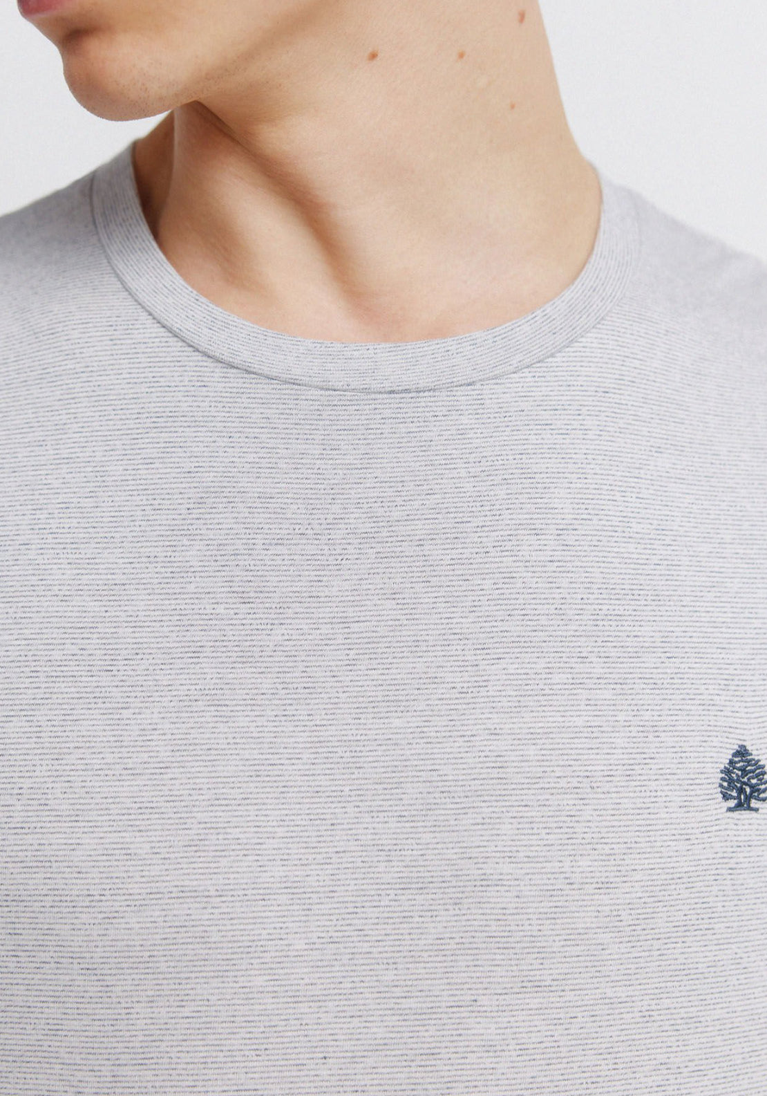 Micro-Stripe T-Shirt - Blue