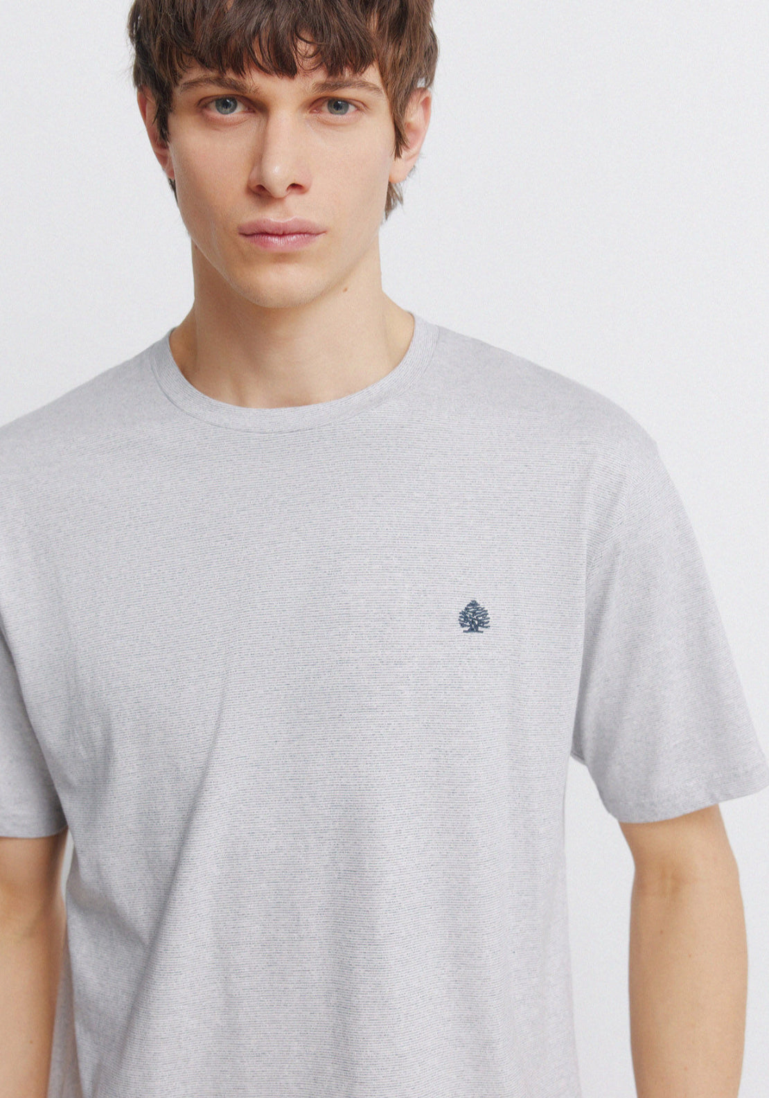 Micro-Stripe T-Shirt - Blue