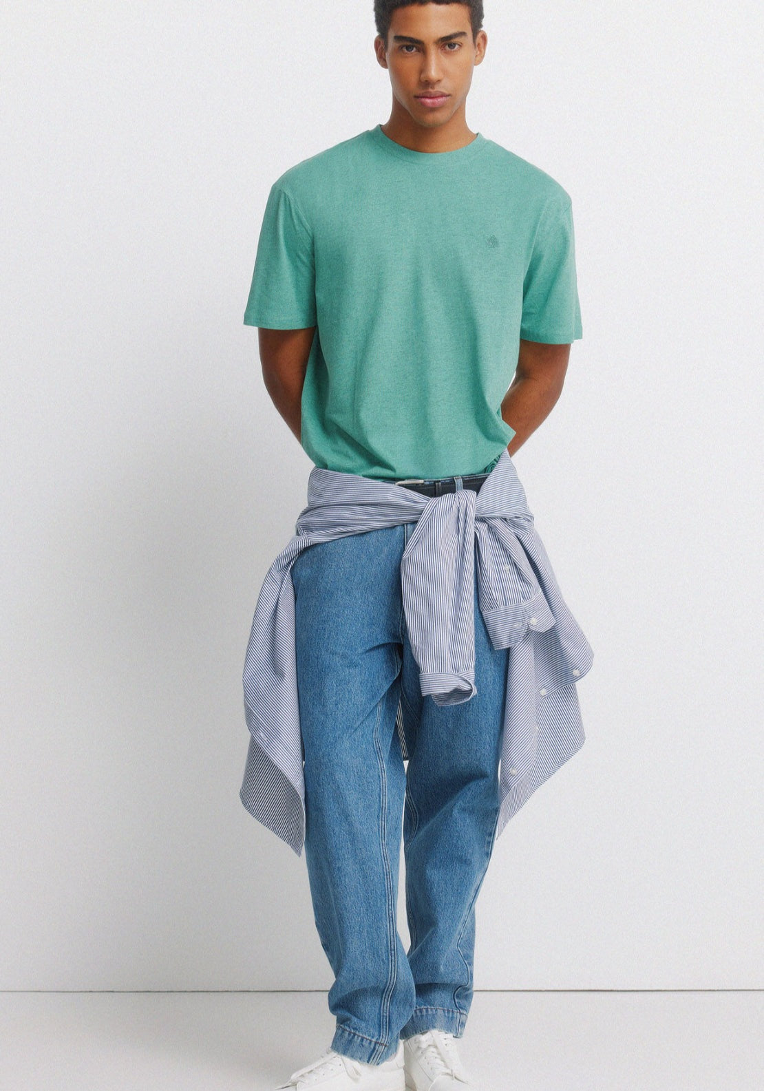 Viscose Basic T-Shirt - Green