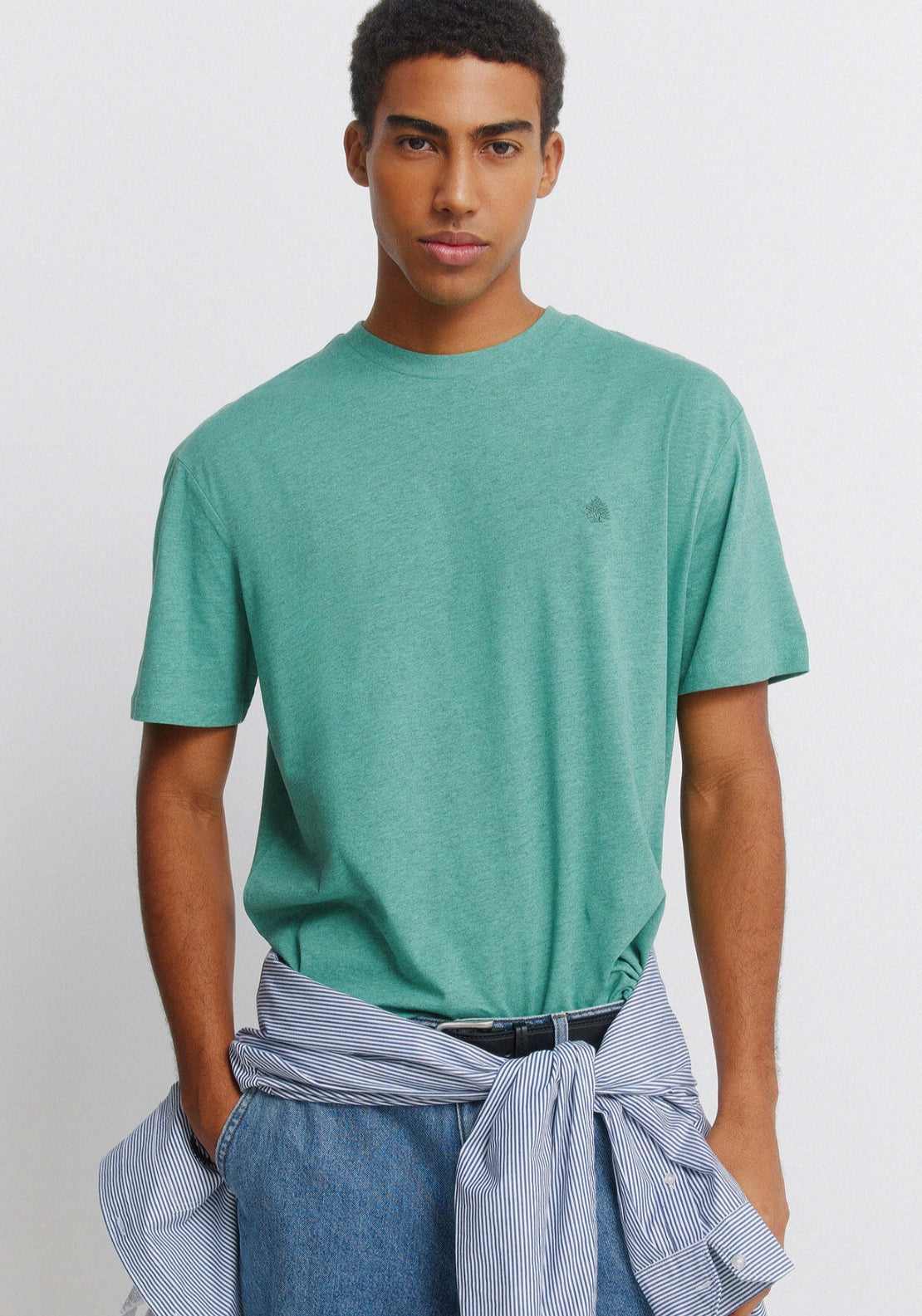 Viscose Basic T-Shirt - Green