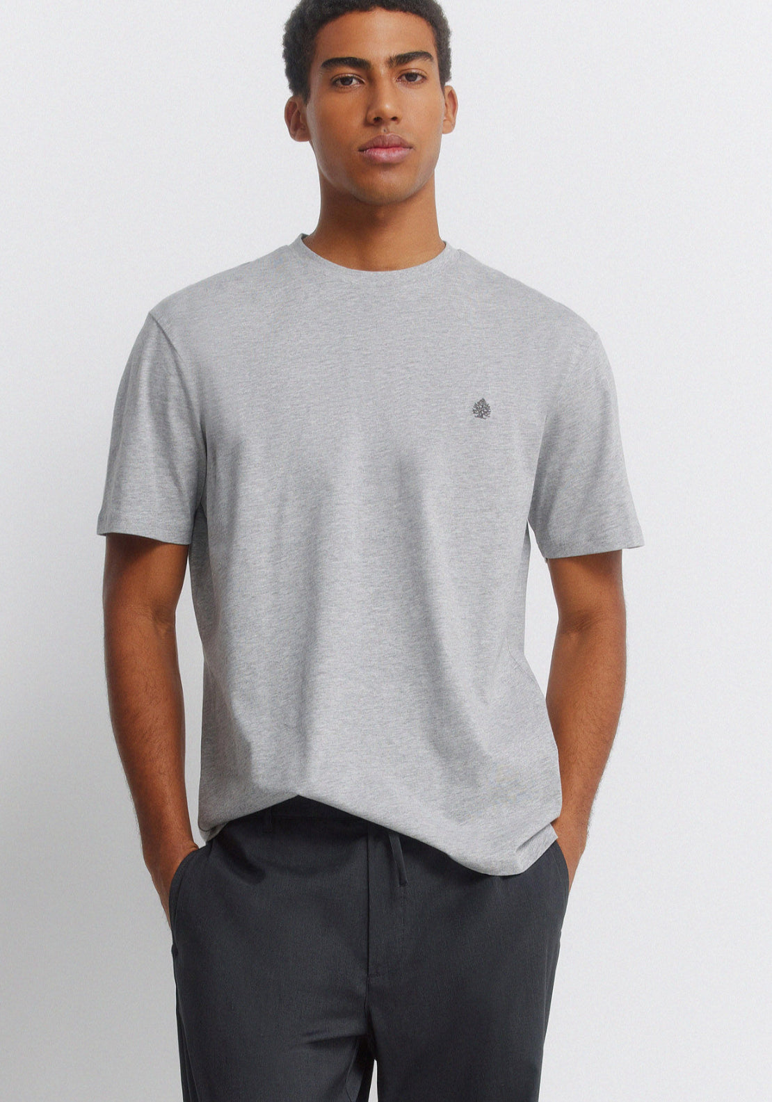 Viscose Basic T-Shirt - Grey
