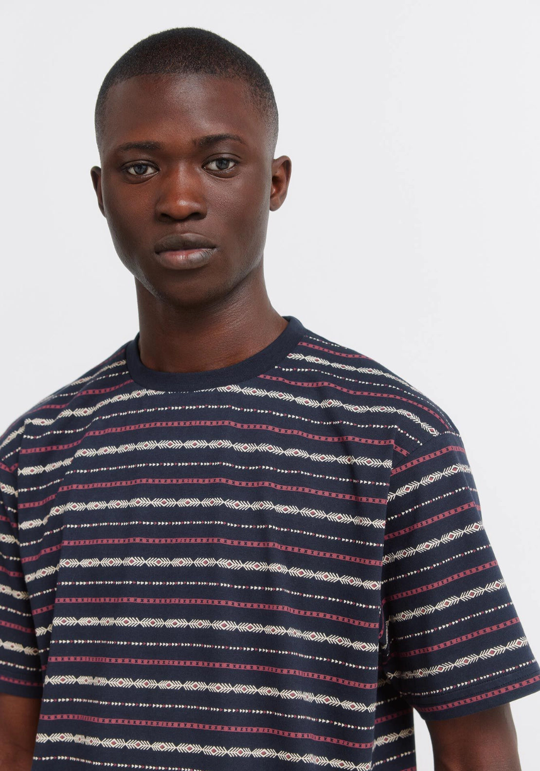 100% Cotton Basic Print T-shirt - Blue
