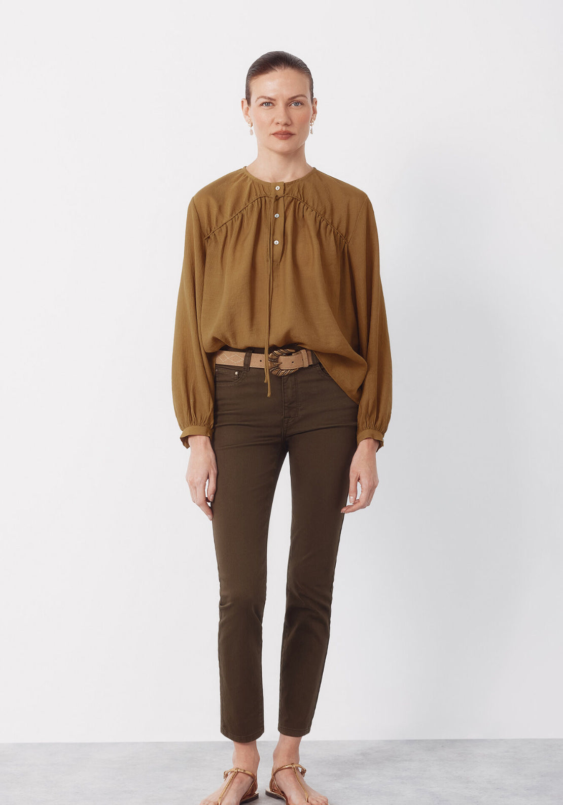 Cortefiel Skinny Jeans Sensational Color - Green 5 Shaws Department Stores