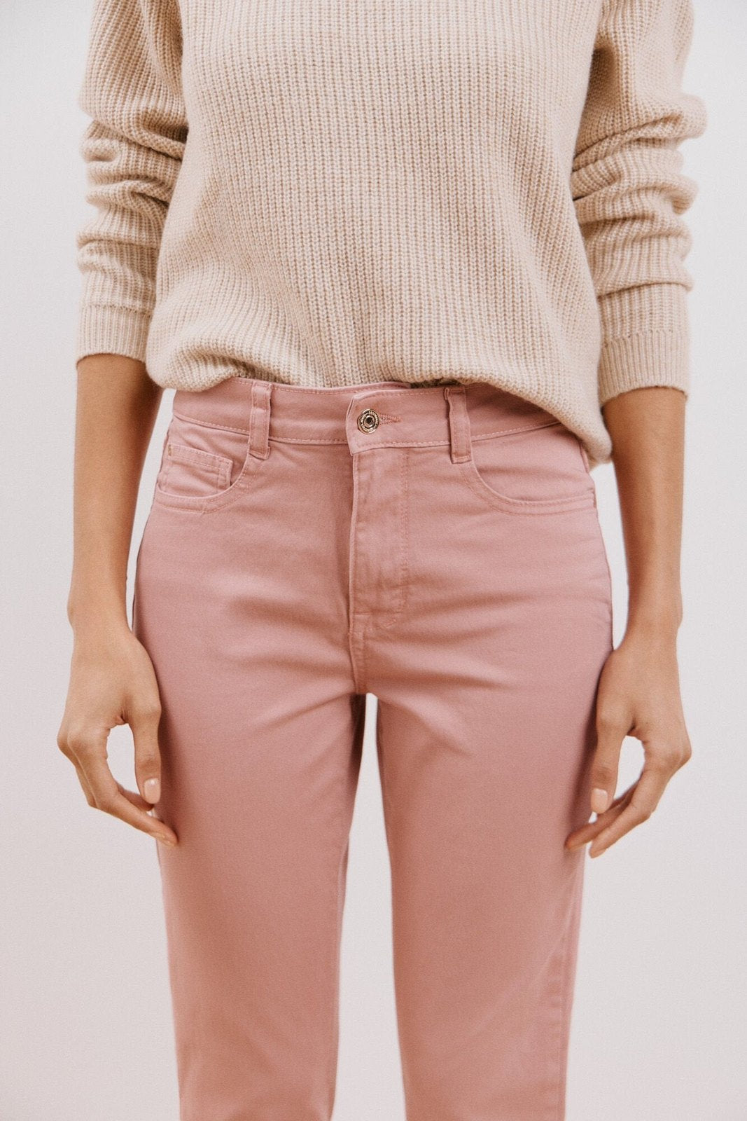 Cortefiel Sensational color jeans - Pink 3 Shaws Department Stores