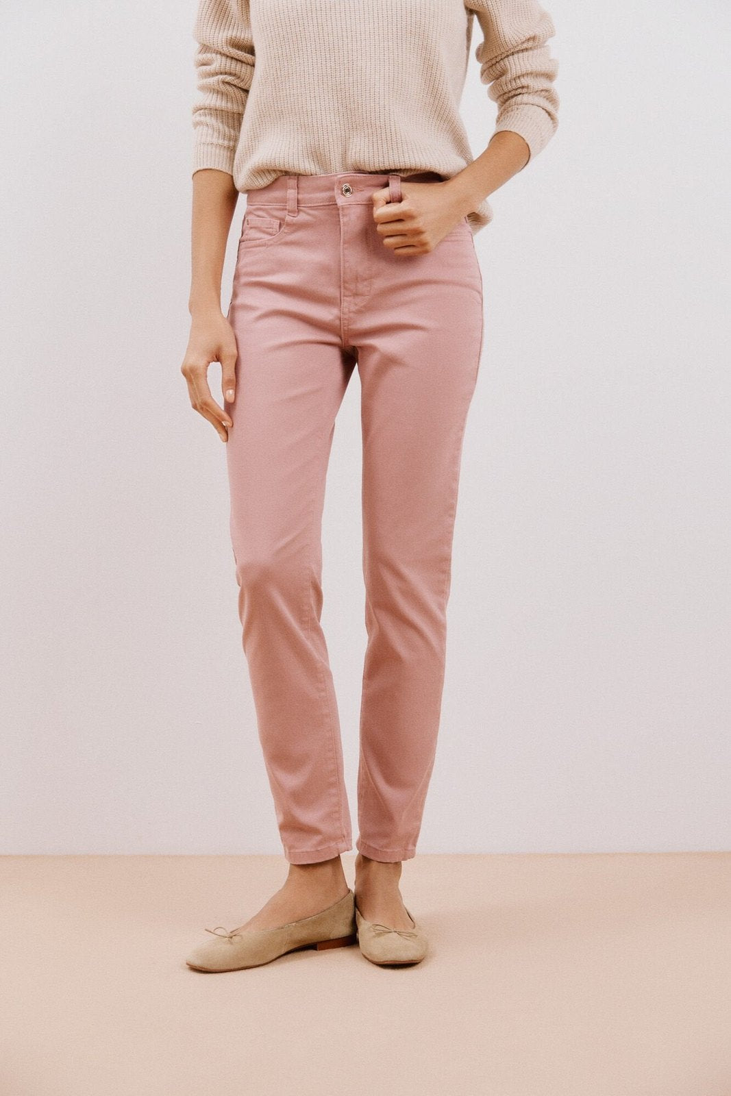 Cortefiel Sensational color jeans - Pink 1 Shaws Department Stores