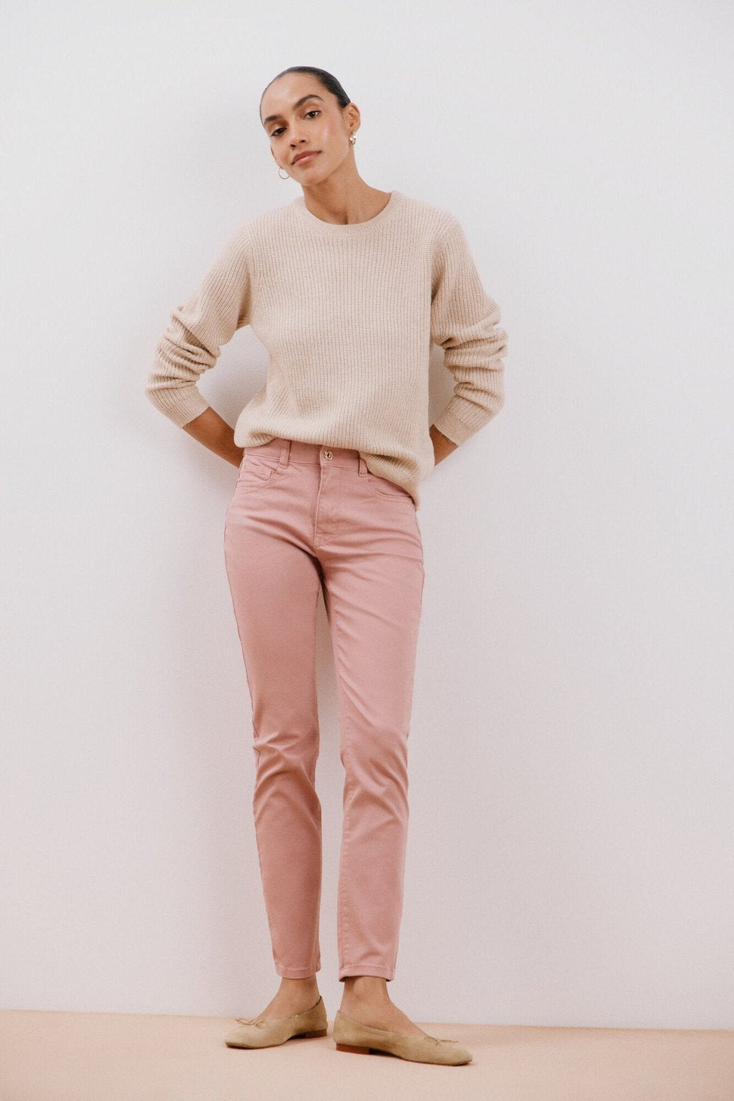 Cortefiel Sensational color jeans - Pink 4 Shaws Department Stores