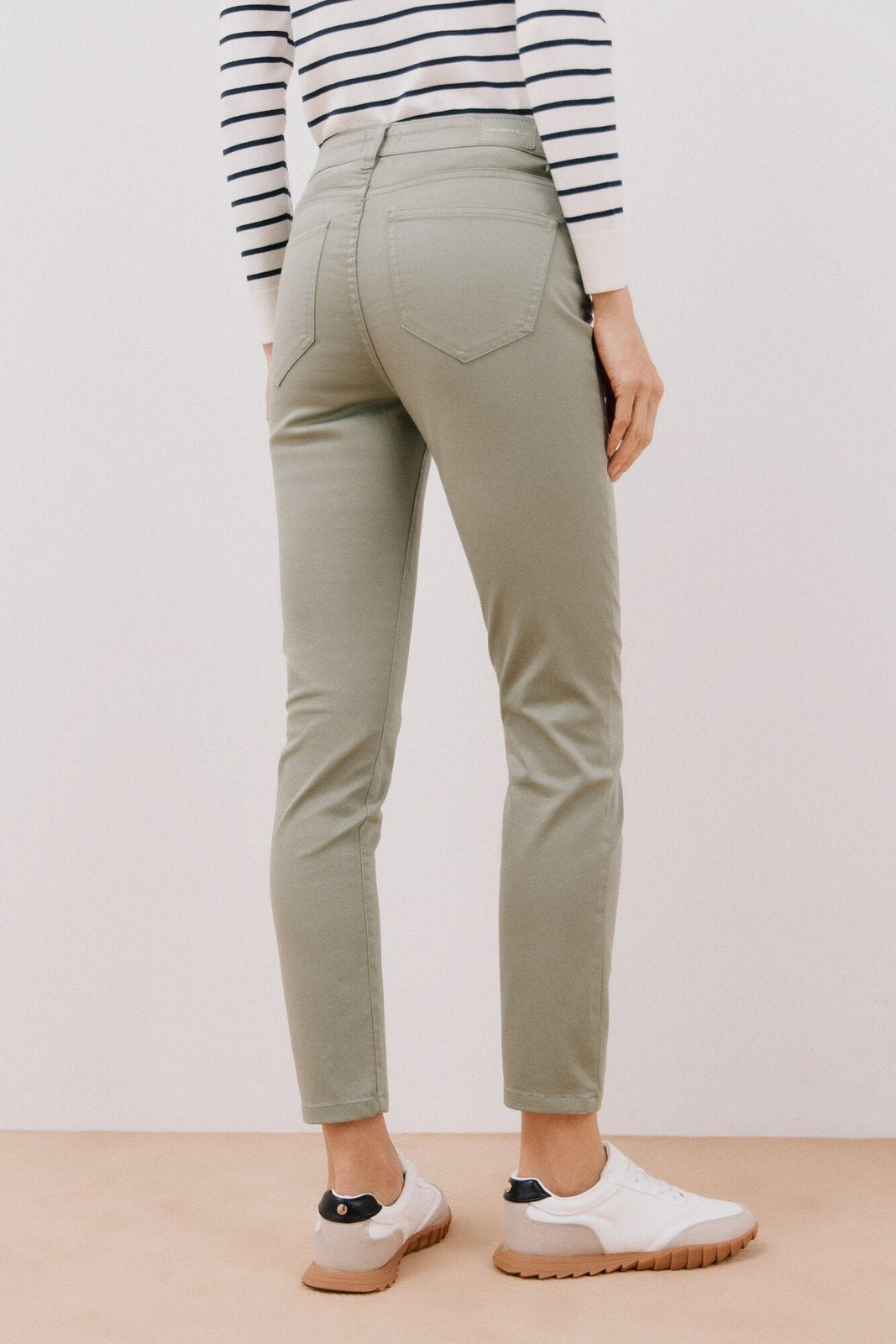 Cortefiel Sensational color jeans - Medium Khaki 2 Shaws Department Stores