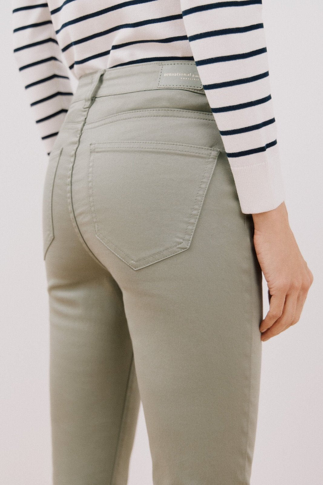 Cortefiel Sensational color jeans - Medium Khaki 4 Shaws Department Stores